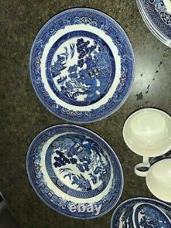 Johnson Bros. Willow Blue England China 47 Pieces