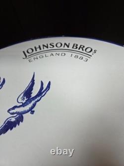 Johnson Bros Willow Blue Tea Set 13 PC NEW IN BOX teapot sugar creamer cups