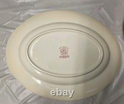 Johnson Bros Windsor Ware Dover Mulberry 4 Pc Serving Bowls, Platter, Gravy Boat Johnson Bros Windsor Ware Dover Mulberry 4 Pc Serving Bowls, Platter, Gravy Boat