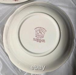 Johnson Bros Windsor Ware Dover Mulberry 4 Pc Serving Bowls, Platter, Gravy Boat Johnson Bros Windsor Ware Dover Mulberry 4 Pc Serving Bowls, Platter, Gravy Boat