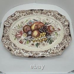 Johnson Bros Windsor Ware XL HARVEST 20 Oval Serving Platter Thanksgiving