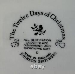 Johnson Brothers 12 Days Of Christmas Dinner Plates 10 1/8 Set Of 7