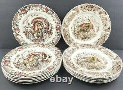 Johnson Brothers (6) Woodland Wild Turkeys (6) His Majesty Vintage Dinner Plates