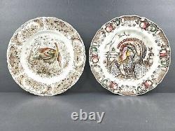 Johnson Brothers (6) Woodland Wild Turkeys (6) His Majesty Vintage Dinner Plates