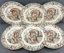 Johnson Brothers (6) Woodland Wild Turkeys (6) His Majesty Vintage Dinner Plates