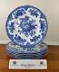 Johnson Brothers Asiatic Pheasant Blue 9? Dinner Plates Set Of 6 Mint