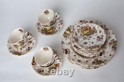 Johnson Brothers Autumn's Delight Transferware Service for 6, 25 Pieces