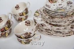 Johnson Brothers Autumn's Delight Transferware Service for 6, 25 Pieces