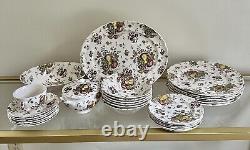 Johnson Brothers Autumn's Delight Transferware Service for 6 (33 pieces)