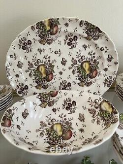 Johnson Brothers Autumn's Delight Transferware Service for 6 (33 pieces)