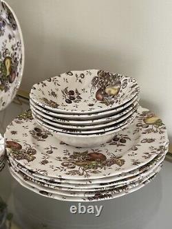 Johnson Brothers Autumn's Delight Transferware Service for 6 (33 pieces)