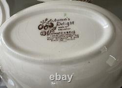 Johnson Brothers Autumn's Delight Transferware Service for 6 (33 pieces)