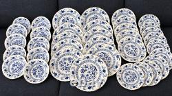 Johnson Brothers Blue Nordic 36 Pc Ironstone Dinnerware Set England Vintage