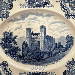 Johnson Brothers Blue Old British Castles Platter 15 Stafford Castle Old Mark