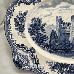 Johnson Brothers Blue Old British Castles Platter 15 Stafford Castle Old Mark