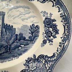 Johnson Brothers Blue Old British Castles Platter 15 Stafford Castle Old Mark