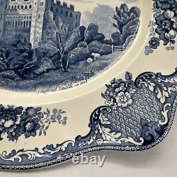 Johnson Brothers Blue Old British Castles Platter 15 Stafford Castle Old Mark