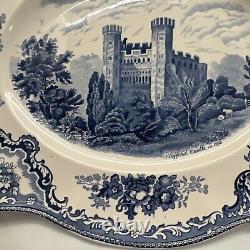 Johnson Brothers Blue Old British Castles Platter 15 Stafford Castle Old Mark