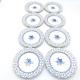 Johnson Brothers Blue Rose Bouquet Bread Plates- Lot Of 8- 6-1/4 England-rare