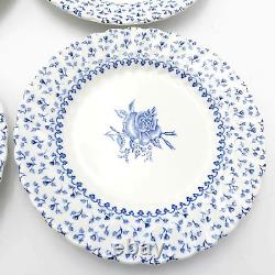 Johnson Brothers Blue Rose Bouquet Bread Plates- Lot of 8- 6-1/4 England-RARE