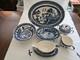 Johnson Brothers Blue Willow 8pc Vintage Service Original Blue Mark Rare/mint