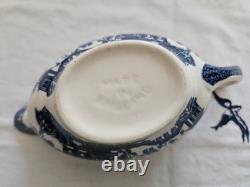 Johnson Brothers Blue Willow 8pc Vintage Service Original Blue Mark Rare/mint