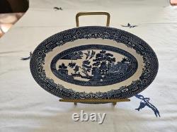 Johnson Brothers Blue Willow 8pc Vintage Service Original Blue Mark Rare/mint