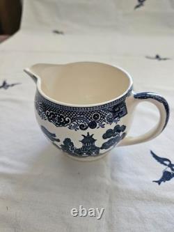 Johnson Brothers Blue Willow 8pc Vintage Service Original Blue Mark Rare/mint