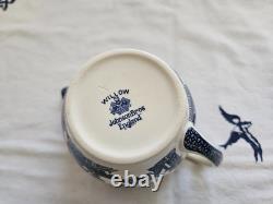 Johnson Brothers Blue Willow 8pc Vintage Service Original Blue Mark Rare/mint