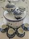 Johnson Brothers Blue Willow Tea Pot Set 13 Pc 1883 Green Stamp New In Box