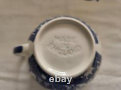 Johnson Brothers Blue Willow Tea Pot Set 1883 Green Stamp Immaculate & Mint