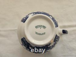 Johnson Brothers Blue Willow Tea Pot Set 1883 Green Stamp Immaculate & Mint