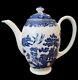 Johnson Brothers Blue Willow Teapot Coffee Pot Excellent