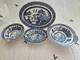 Johnson Brothers Blue Willow Vintage Large Service Platter & Bowls Blue Mark