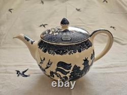 Johnson Brothers Blue Willow Vintage Original Blue Mark 13 Pc Tea Setmint