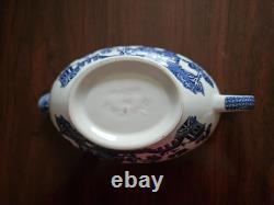 Johnson Brothers Blue Willow Vintage-sugar/creamer/ Gravy Boat/underplate/bowl