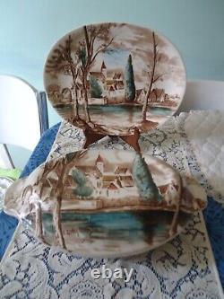 Johnson Brothers Bone China Taureen and Platter called Dream Town