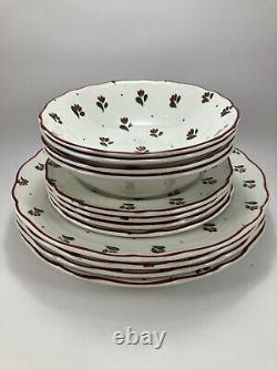 Johnson Brothers Bonjour 4 Dinner + 4 Bread Plates + 4 Bowls 12 pcs total