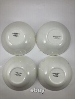 Johnson Brothers Bonjour 4 Dinner + 4 Bread Plates + 4 Bowls 12 pcs total