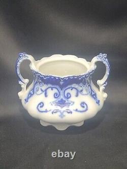 Johnson Brothers Bros. England JEWEL Flow Blue Sugar Bowl NO LID/SEE PHOTOS