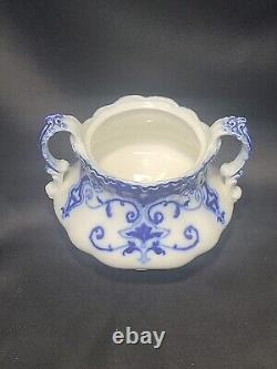 Johnson Brothers Bros. England JEWEL Flow Blue Sugar Bowl NO LID/SEE PHOTOS