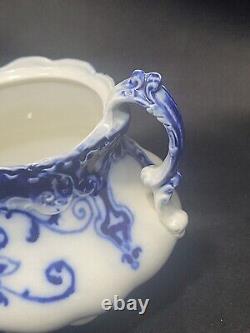 Johnson Brothers Bros. England JEWEL Flow Blue Sugar Bowl NO LID/SEE PHOTOS