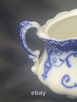 Johnson Brothers Bros. England JEWEL Flow Blue Sugar Bowl NO LID/SEE PHOTOS