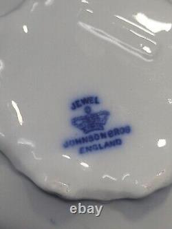 Johnson Brothers Bros. England JEWEL Flow Blue Sugar Bowl NO LID/SEE PHOTOS