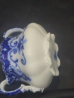 Johnson Brothers Bros. England JEWEL Flow Blue Sugar Bowl NO LID/SEE PHOTOS