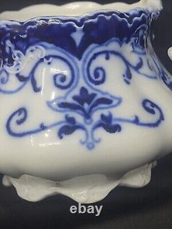 Johnson Brothers Bros. England JEWEL Flow Blue Sugar Bowl NO LID/SEE PHOTOS