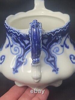 Johnson Brothers Bros. England JEWEL Flow Blue Sugar Bowl NO LID/SEE PHOTOS