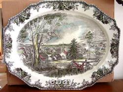 Johnson Brothers / Bros FRIENDLY VILLAGE Turkey Serving Platter 20 NEW / BOX