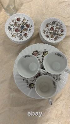 Johnson Brothers Bros Staffordshire Bouquet 35pc Dinner Plates, Tea cups, Saucer