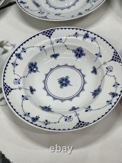 Johnson Brothers Denmark Blue Rimmed Soup Bowl 9 Set Of 6